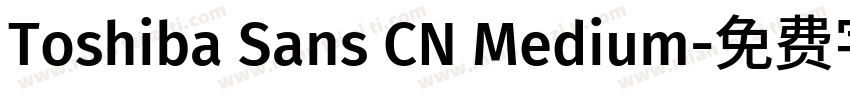 Toshiba Sans CN Medium字体转换